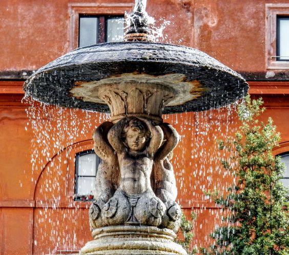 Fountain of Pope Pius IX, Piazza Mastai, Rome