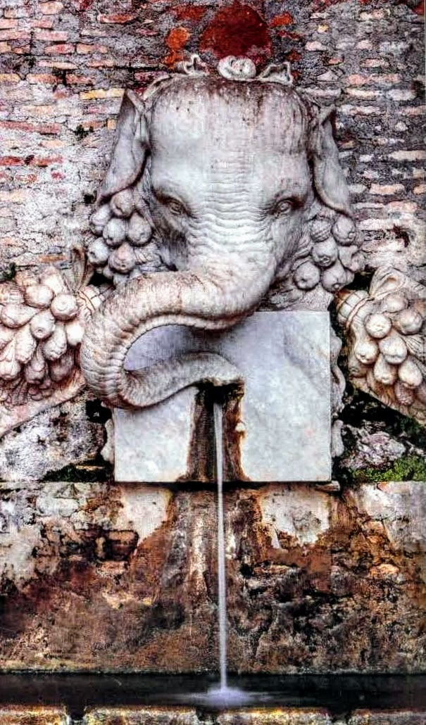 Elephant Fountain, Villa Madama, Rome