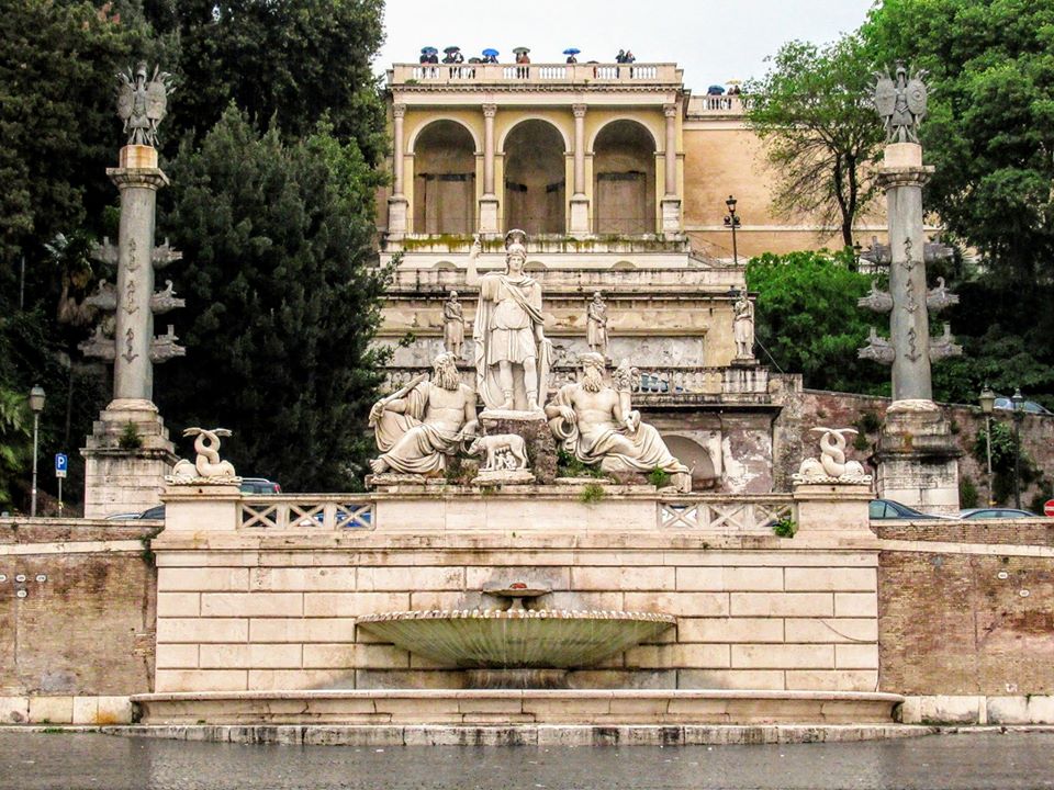 Fountain of the Goddess Roma, Piazza del Popolo, Rome