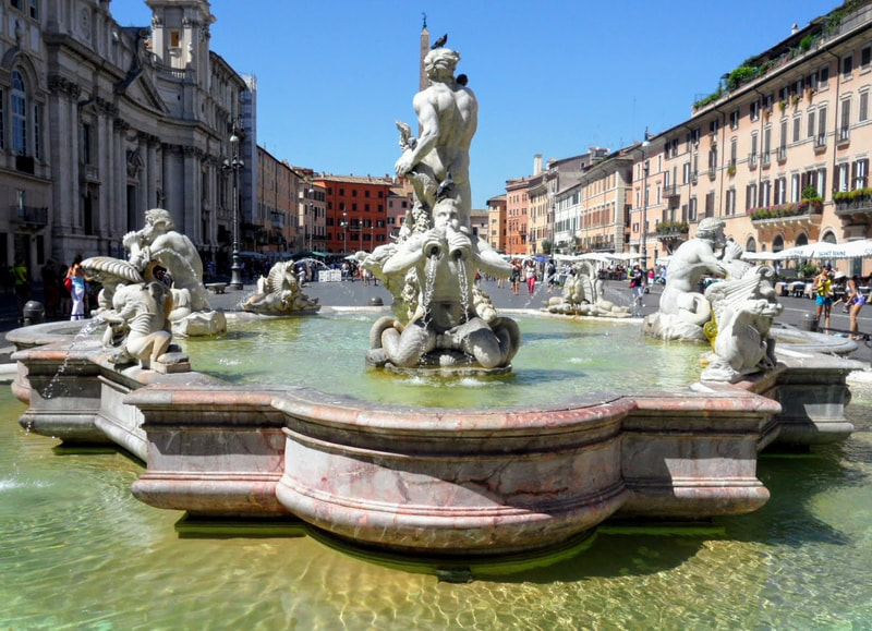 Fountain of the Moor, Piazza Navona, Rome