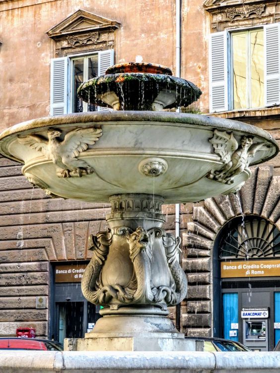 16th century fountain, Piazza Nicosia, Rome
