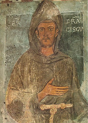 Fresco of St Francis (c. 1229), Subiaco