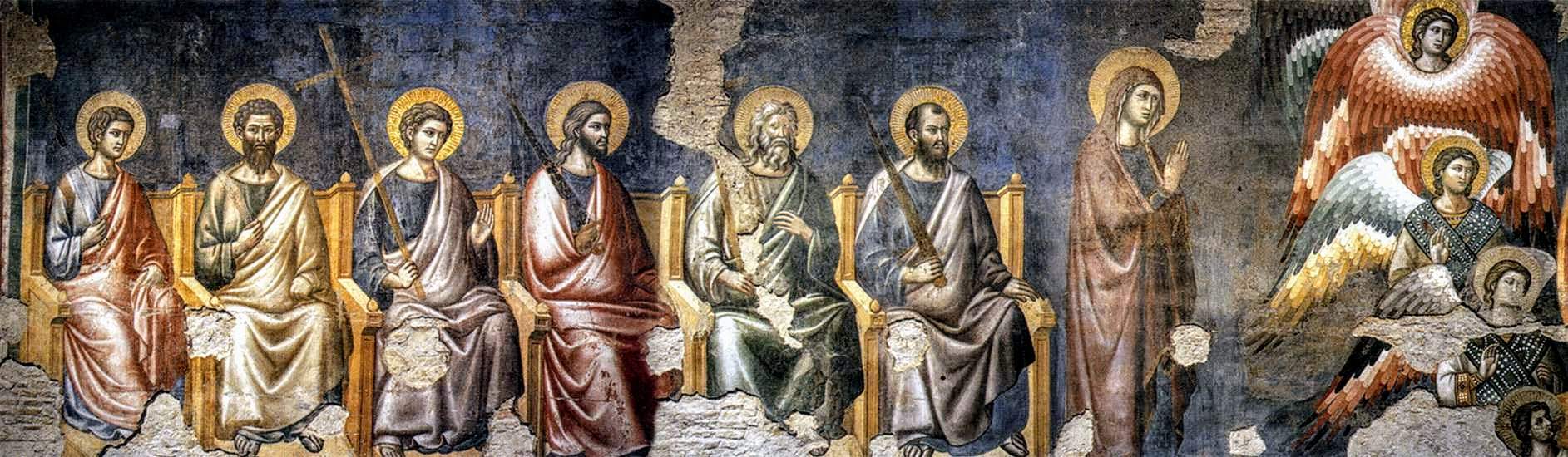 Fresco of the Last Judgement by Pietro Cavallini, Santa Cecilia in Trastevere, Rome