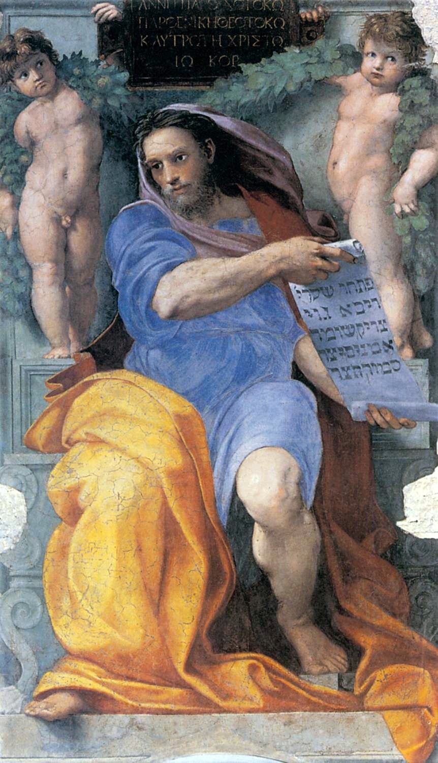 Fresco of the prophet Isaiah by Raphael, church of Sant' Agostino, Rome