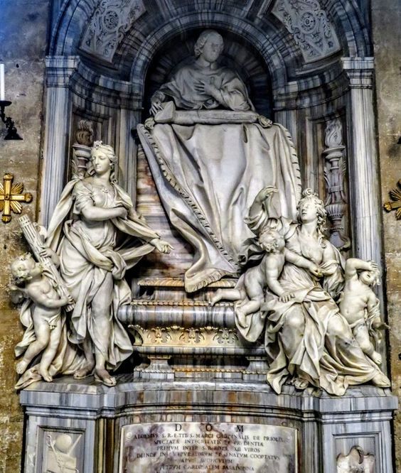 Funerary monument to Cardinal Luigi Prioli, San Marco, Rome
