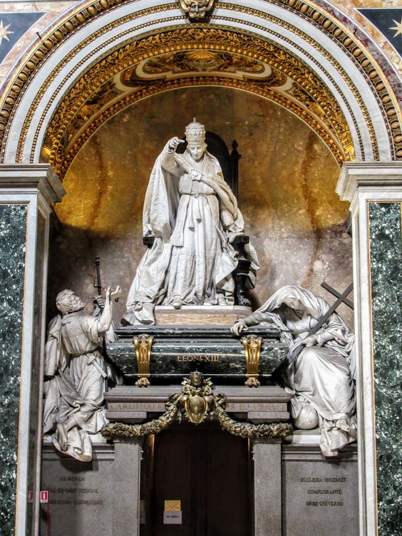 Funerary monument to Pope Leo XIII (r.1878-1903), church of San Giovanni in Laterano, Rome