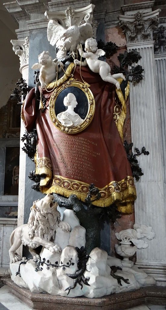 Funerary monument to Princess Maria Flaminia Odescalchi Chigi, church of Santa Maria del Popolo, Rome