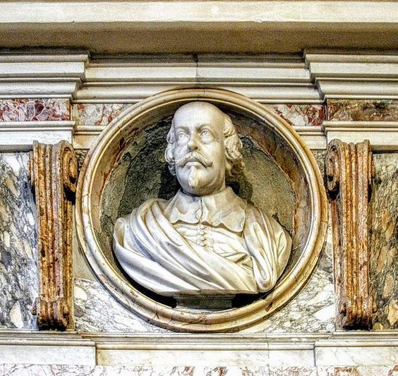 Funerary monument to the artist Pietro da Cortona (1596-1669), church of Santi Luca e Martina, Rome