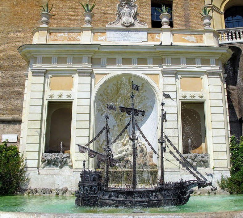 Galleon Fountain (Fontana della Galea) by Giovanni Vasanzio, Vatican Gardens, Rome