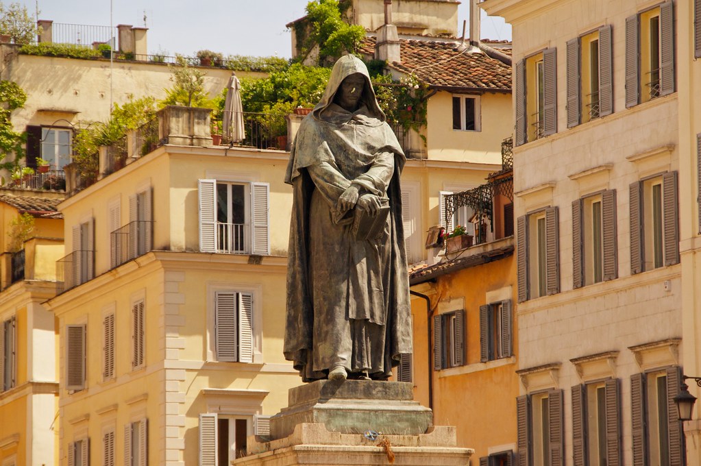 Giordano Bruno by Ettore Ferrari, Campo dei Fiori, Rome