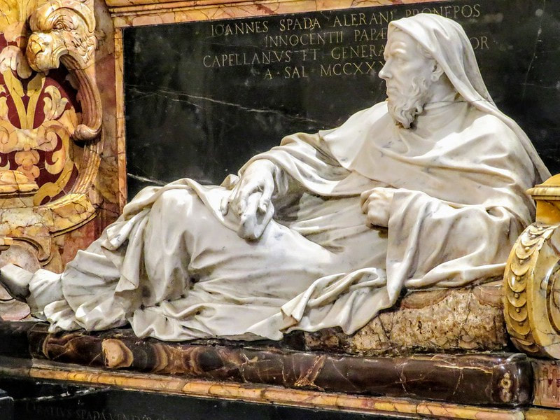 Giovanni Spada by Cosimo Fancelli, church of San Girolamo della Carita, Rome