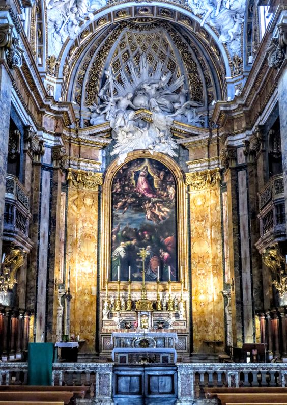 High altar, church of San Luigi dei Francesi, Rome
