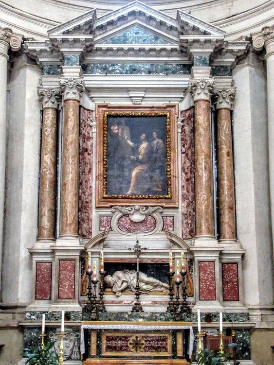 High altar, church of Santi Luca e Martina, Rome