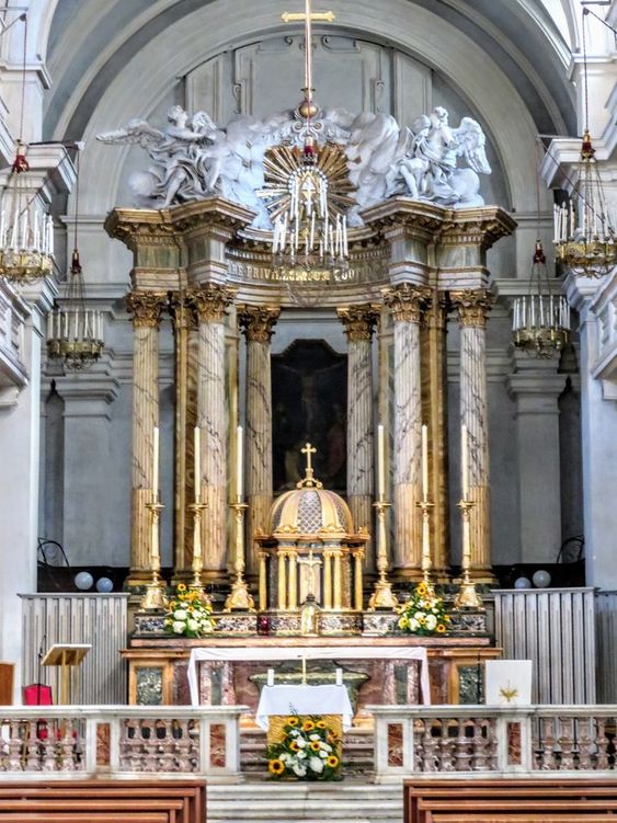 High altar, church of Santissima Trinità dei Monti, Rome