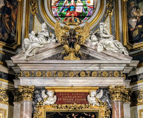 High altar of the church of Santa Maria dell' Anima, Rome