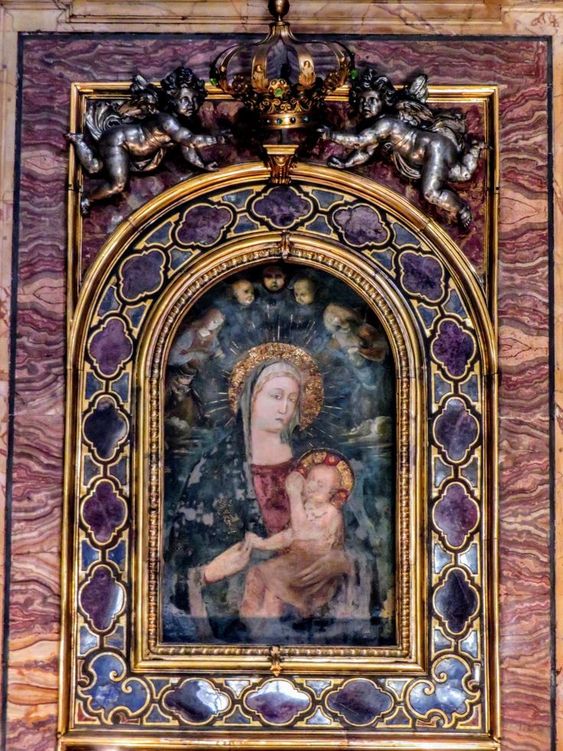 Icon of 'Our Lady of Peace', high altar, church of Santa Maria della Pace, Rome