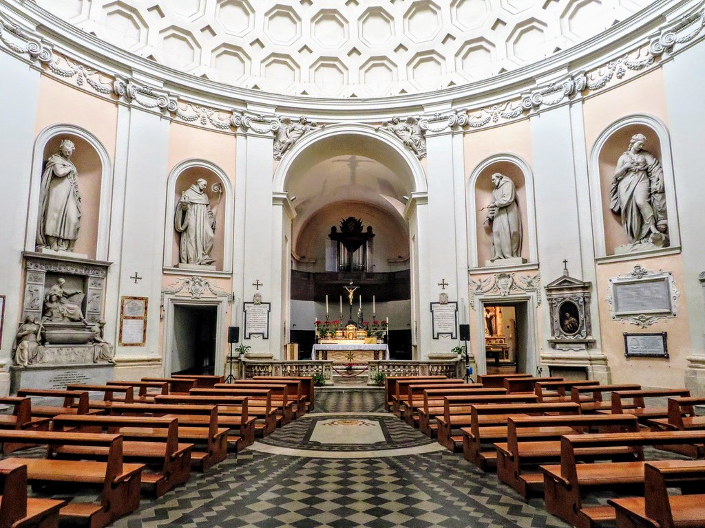 Interior of the church of San Bernardo alle Terme, Rome