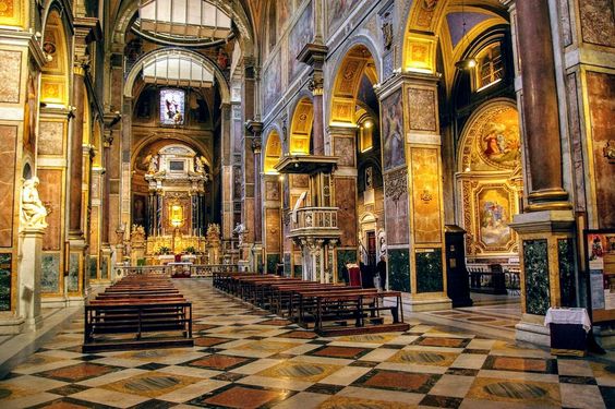 Nave of the church of Sant' Agostino, Rome