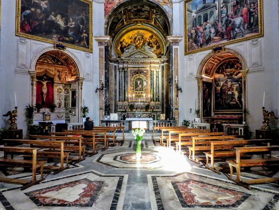 Interior of the church of Santa Maria della Pace, Rome