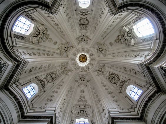 Interior of the cupola of the church of Sant' Ivo alla Sapienza, Rome