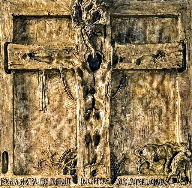 Jesus is taken down from the cross by Severino (Stations of the Cross), Pantheon, Rome