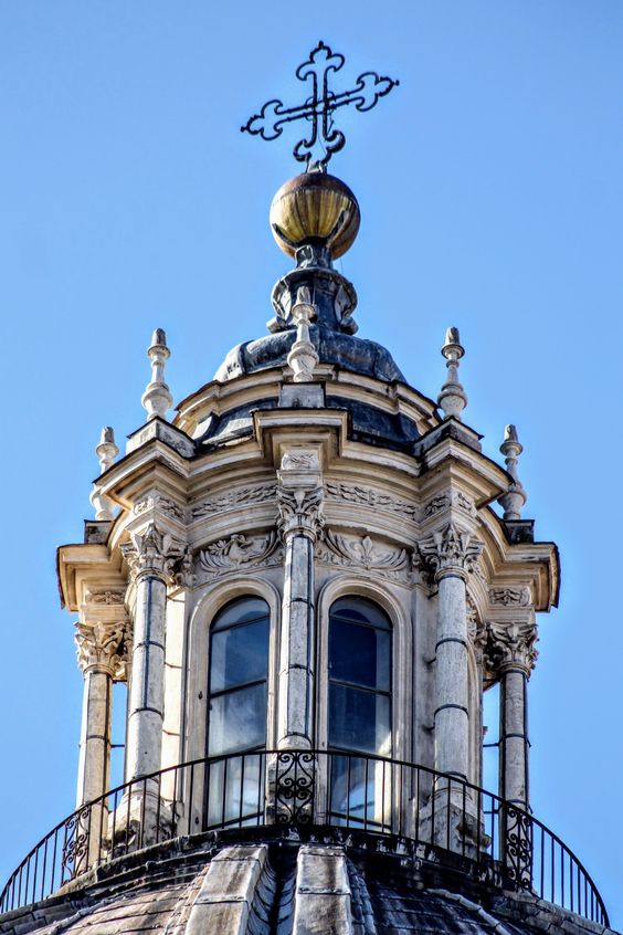 Lantern of the church of Sant' Agnese in Agone, Rome