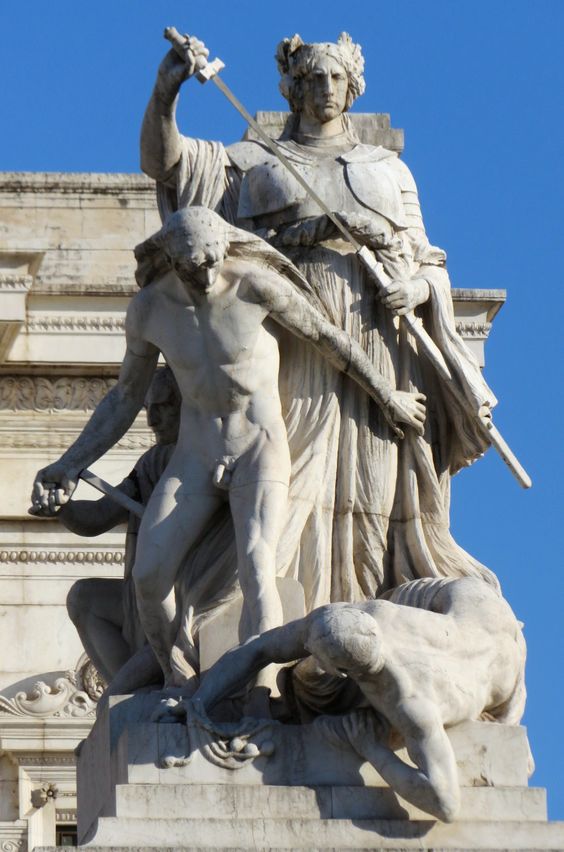 'Law', sculpture by Ettore Ximenes, the 'Vittoriano', Rome