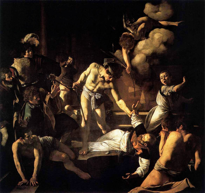 Martyrdom of St Matthew by Caravaggio, Contarelli Chapel, San Luigi dei Francesi, Rome