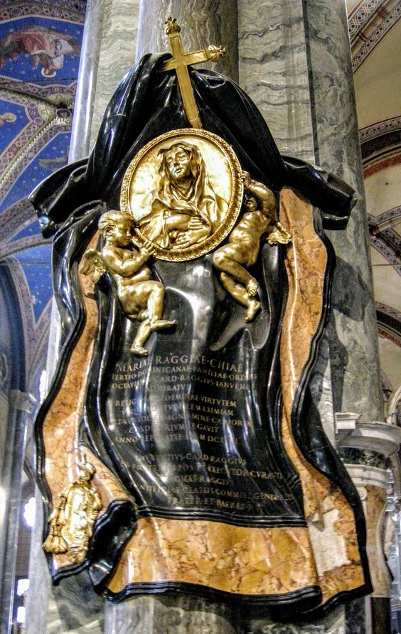 Memorial to Suor Maria Raggi by Gian Lorenzo Bernini, church of Santa Maria sopra Minerva, Rome