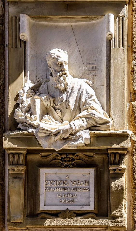 Monument to Giorgio Vasari by Alessandro Lazzerini, Arezzo