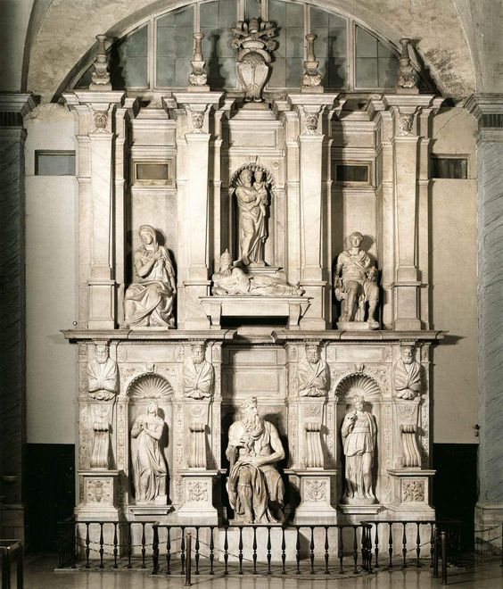 Monument to Pope Julius II (r. 1503-13), church of San Pietro in Vincoli, Rome