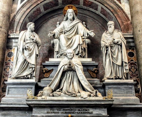 Monument to Pope Pius VIII (r. 1829-31), St Peter's Basilica, Rome