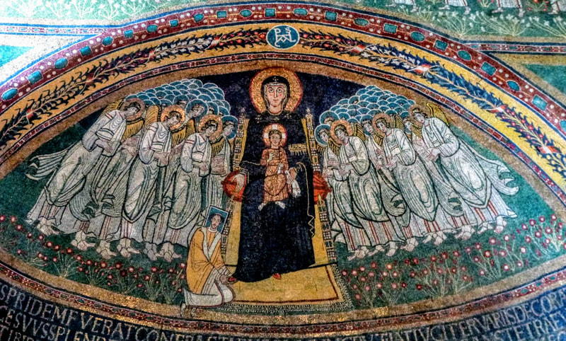 Mosaic, apse of Santa Maria in Domnica, Rome