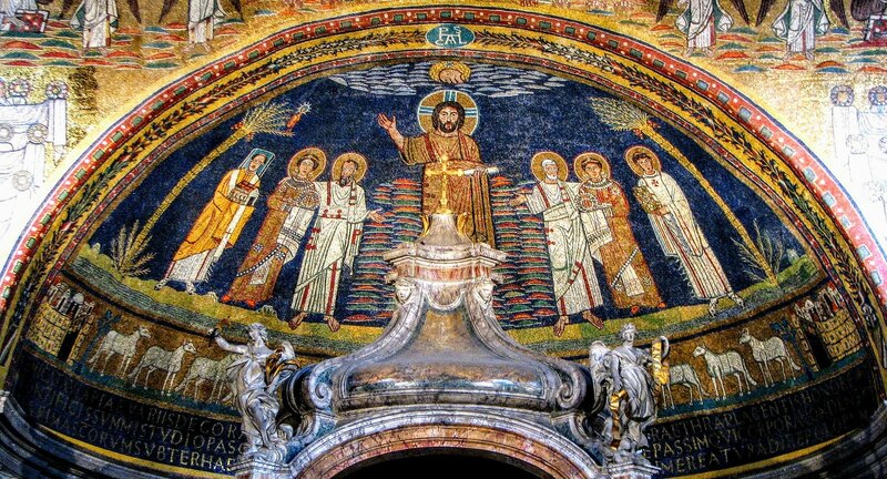 Mosaic, apse of Santa Prassede, Rome