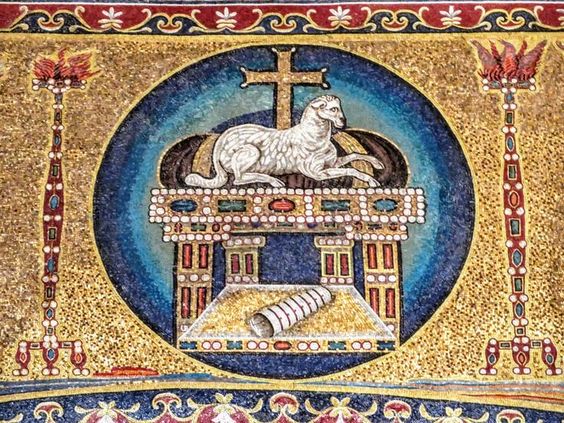 Mosaic of the Lamb of God, church of Santi Cosma e Damiano, Rome