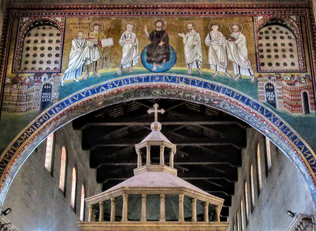 Mosaic, San Lorenzo fuori le Mura, Rome