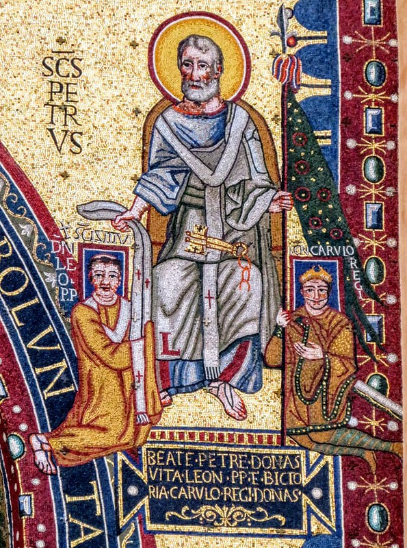 Mosaics, Triclinium of Pope Leo III, Rome