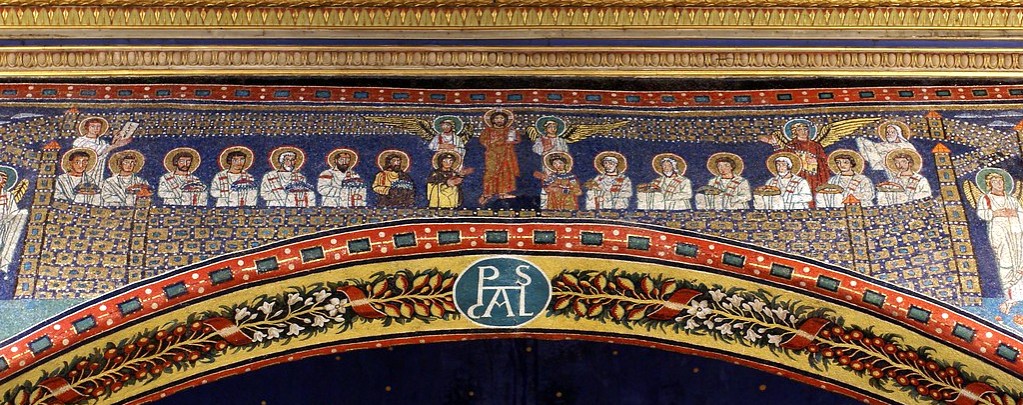 Mosaic, Triumphal Arch of Santa Prassede, Rome