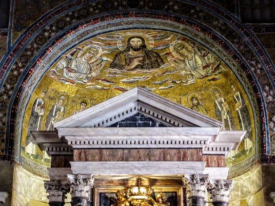 Apse mosaic, Chapel of St Venantius, Lateran Baptistery, Rome