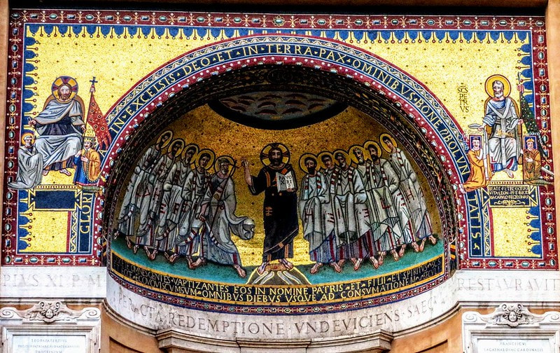 Mosaics, Triclinium of Pope Leo III, Rome