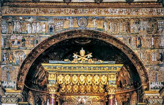 Mosaics, Triumphal Arch of the church of Santa Maria Maggiore, Rome