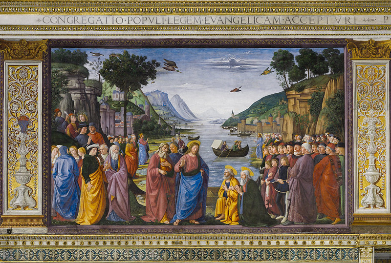 The Calling of the First Apostles by Ghirlandaio, Sistine Chapel, Rome