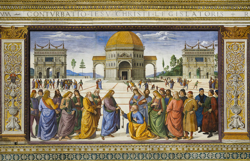 Christ Consigns the Keys to Peter by Perugino, Sistine Chapel, Rome