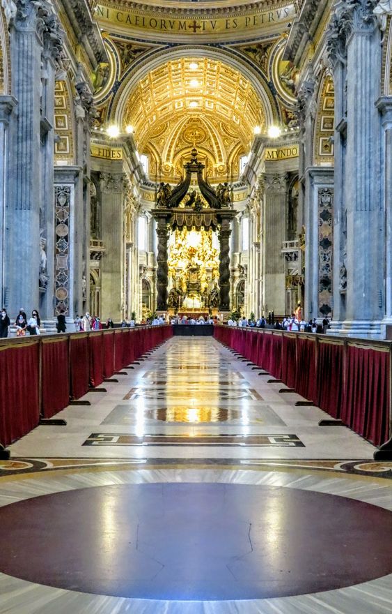 Nave, St Peter's Basilica, Rome
