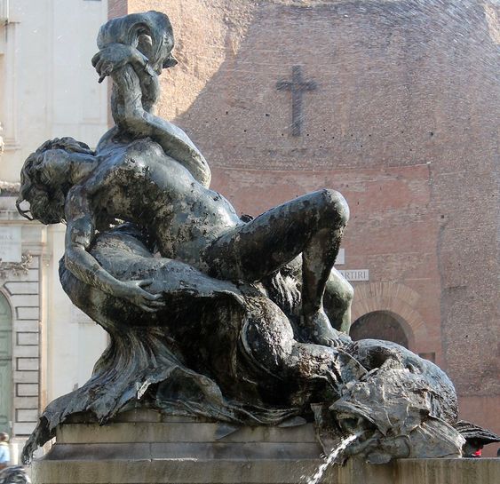 Nymph of the Rivers, Fountain of the Naiads, Piazza della Repubblica, Rome