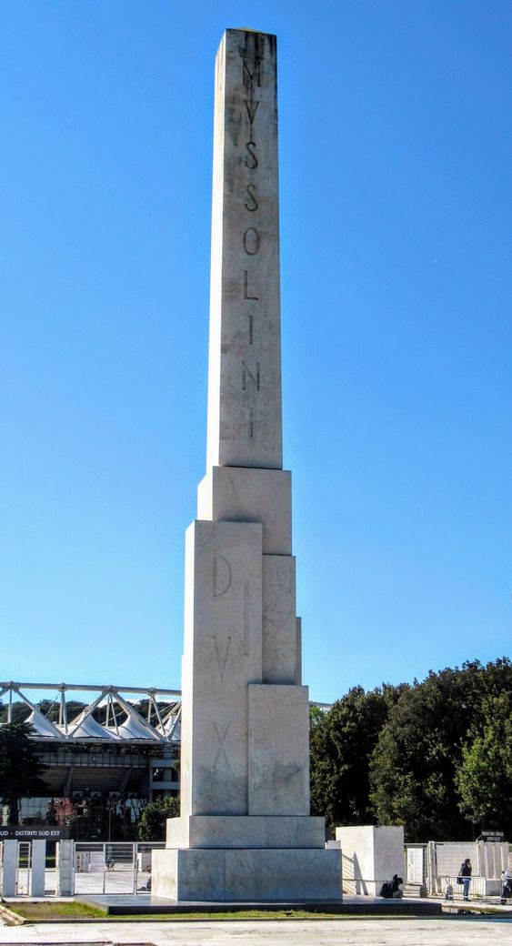 Obelisk of Mussolini, Foro Italico, Rome.
