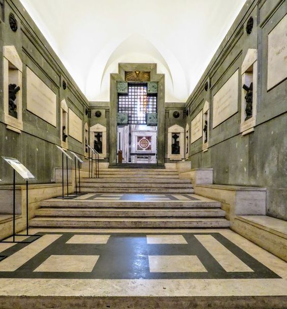 Passage leading to Chapel of the Relics, church of Santa Croce in Gersualemme, Rome