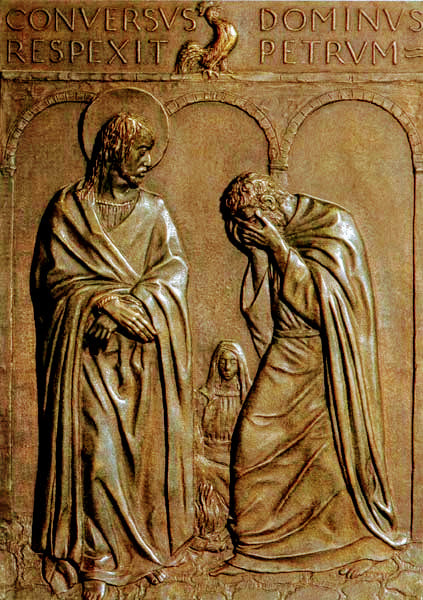 'Peter's Denial' (Holy Door), St Peter's Basilica, Rome