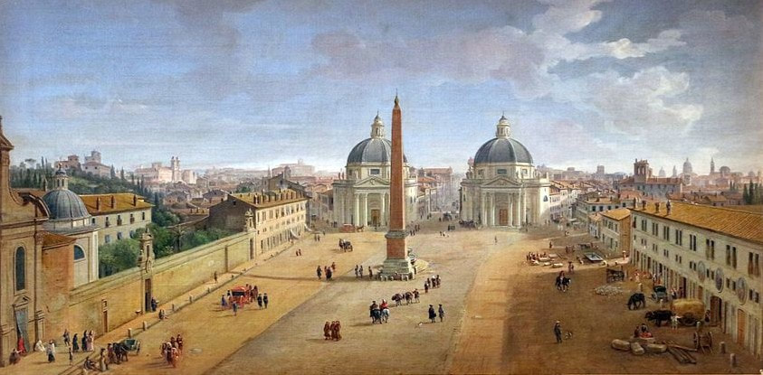 Piazza del Popolo (1718) by Gaspar Van Wittel