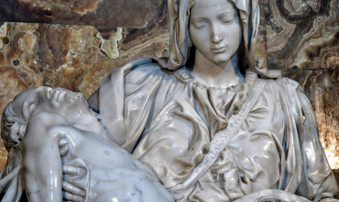Pieta by Michelangelo, Basilica di San Pietro, Rome